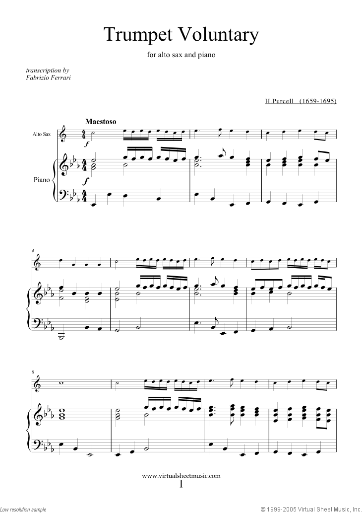 Trumpet Voluntary and Hornpipe