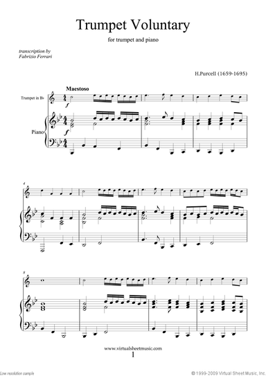 Trumpet Voluntary and Hornpipe
