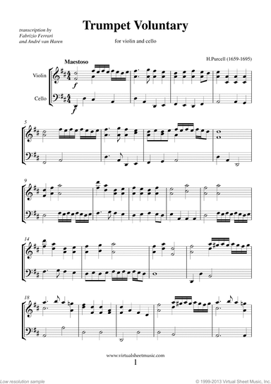 Trumpet Voluntary and Hornpipe