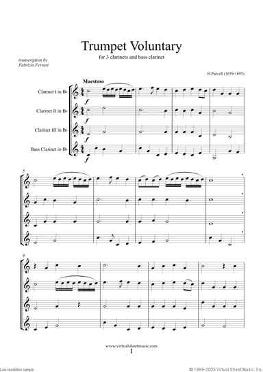 Trumpet Voluntary and Hornpipe