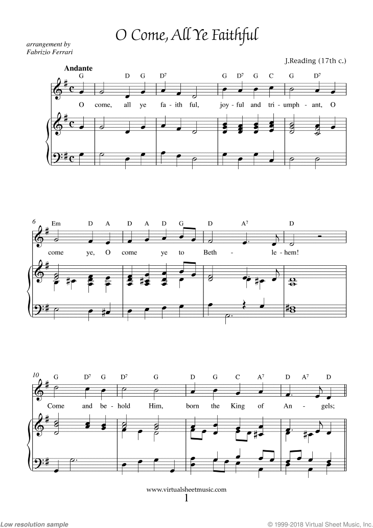 O Come, All Ye Faithful (Adeste Fideles)