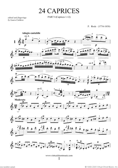 Caprices part I (1-12)