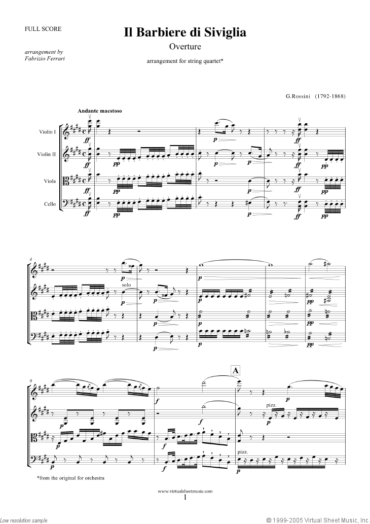 Il Barbiere di Siviglia, Overture (COMPLETE)