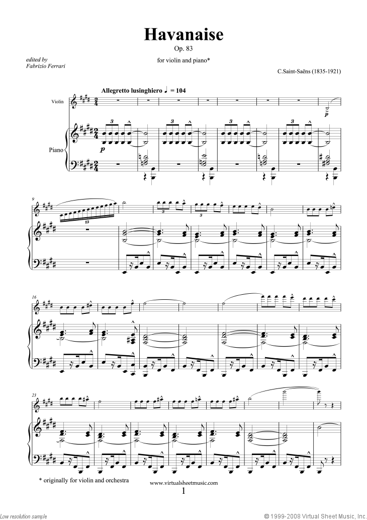 Havanaise Op.83