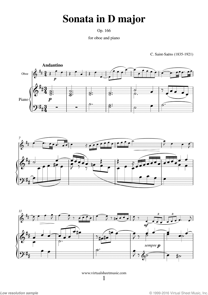 Sonata in D major Op.166
