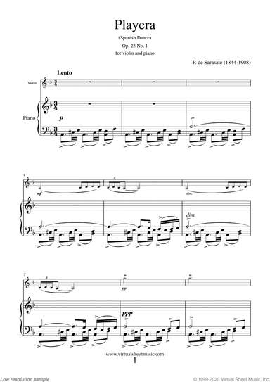 Playera (Spanish Dance) Op. 23 No. 1