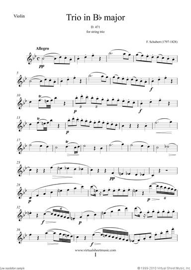 String Trios D. 471 and D. 581 (parts)