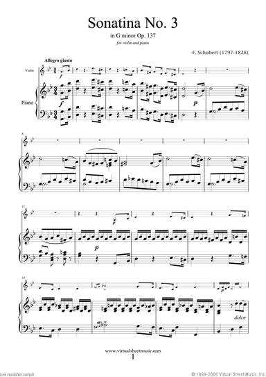 Sonatina No.3 Op.137