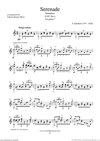 Serenade &quot;Standchen&quot; (version 1)