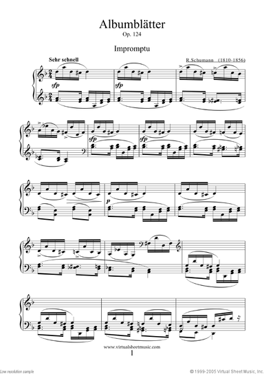 Albumbl&auml;tter Op.124