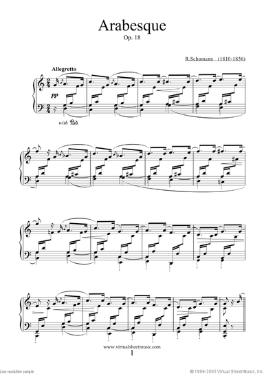 Arabesque, Op.18