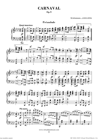 Carnaval, Op.9