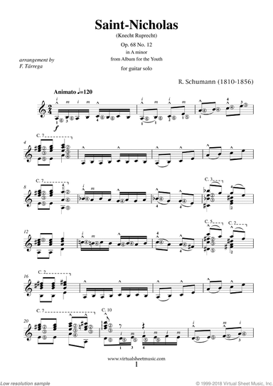Saint-Nicholas Op.68 No.12 in A minor