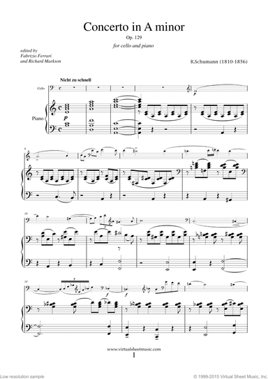 Concerto in A minor Op.129 (3rd Edition)