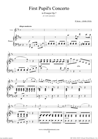 First Pupil's Concerto in D major Op.7