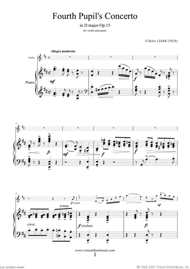 Fourth Pupil's Concerto in D major Op.15