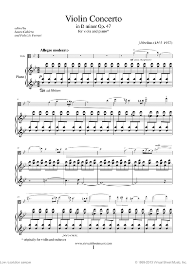 Concerto in D minor Op.47 (NEW EDITION)
