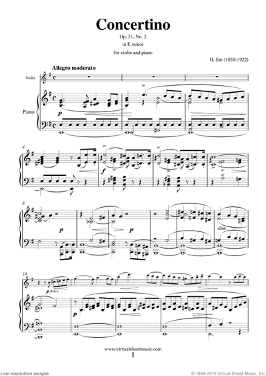 Concertino in E minor Op. 31 No. 2