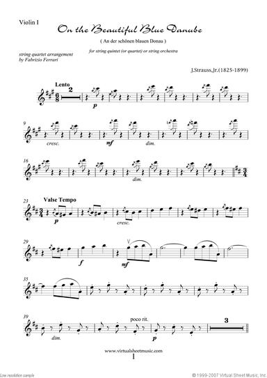 The Blue Danube (parts)