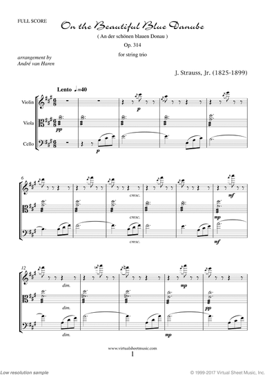 The Blue Danube (f.score)