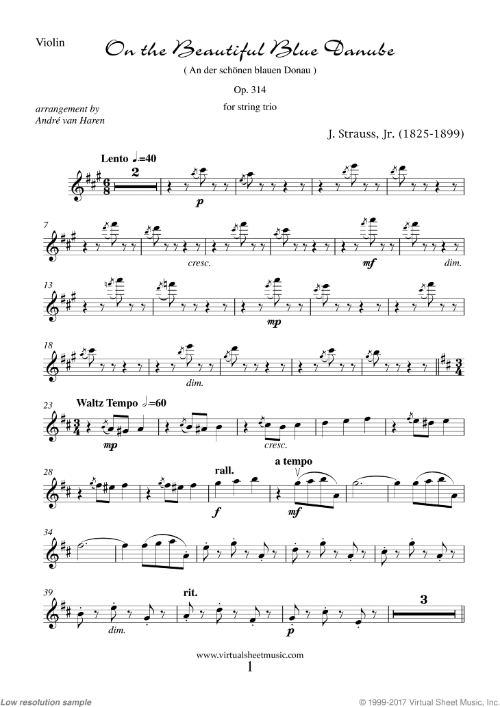 The Blue Danube (parts)