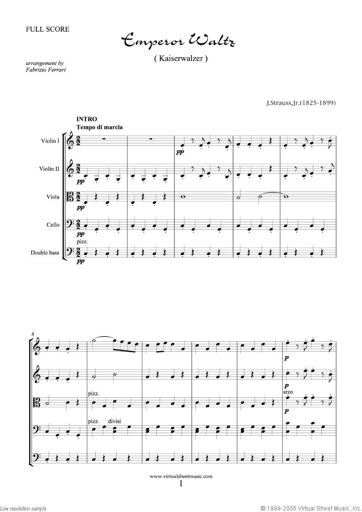Emperor Waltz (f.score)