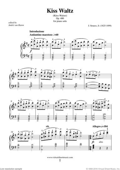 Kiss Waltz Op. 400