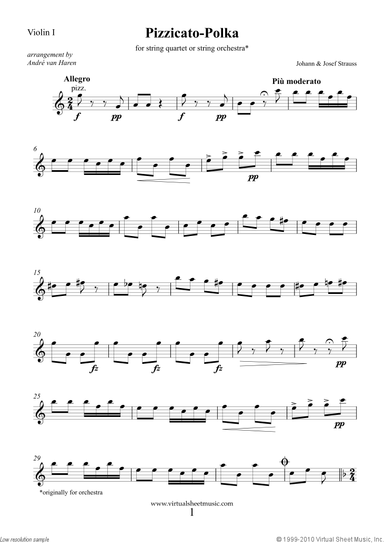 Pizzicato Polka (NEW EDITION) (parts)