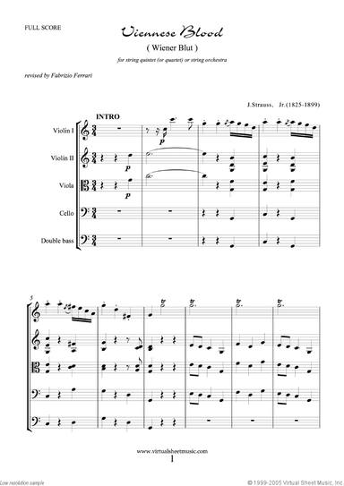 Viennese Blood (f.score)