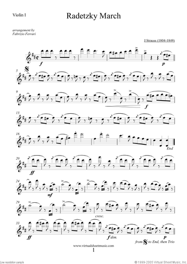 Radetzky March (parts)