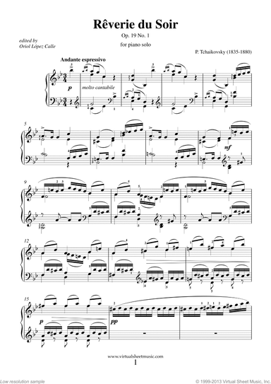 Reverie du Soir Op.19 No.1