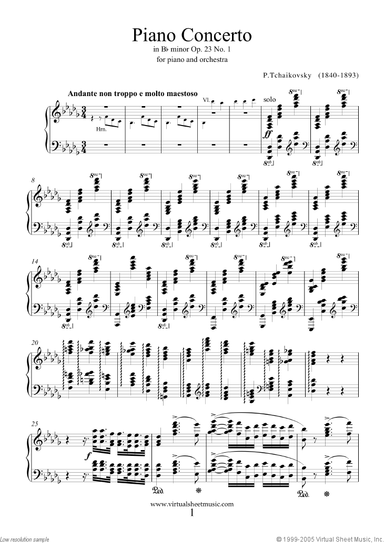 Concerto in Bb minor Op.23 No.1