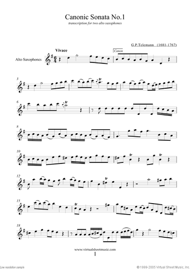 Canonic Sonatas, book I-II, Book I and II