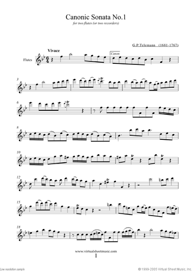 Canonic Sonatas, book I-II, Book I and II