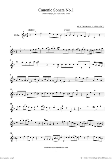 Canonic Sonatas, book I