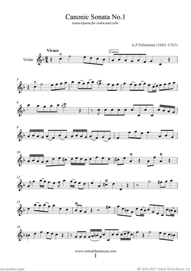 Canonic Sonatas, book I-II, Book I and II