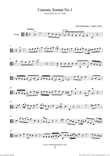Canonic Sonatas, book I