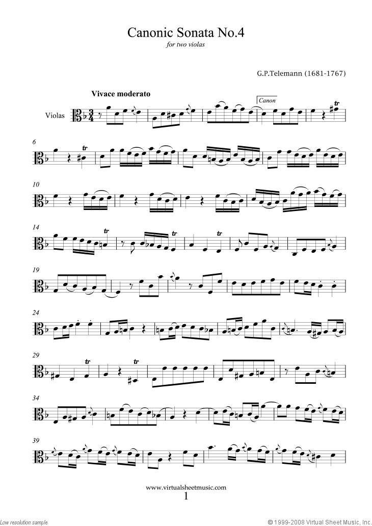 Canonic Sonatas, book II