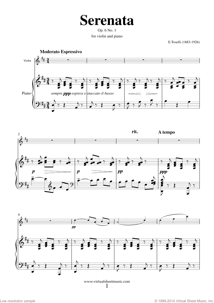 Serenata Op.6 No.1