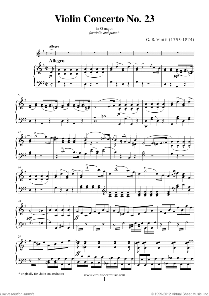 Concerto in G major No.23