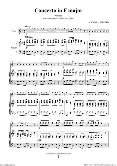 Concerto &quot;Autumn&quot; (NEW EDITION)