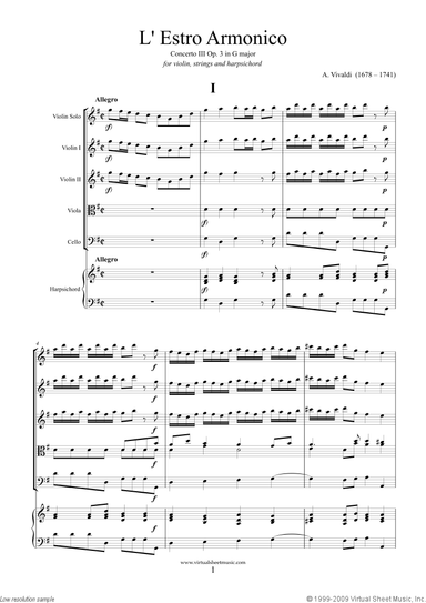 Concerto in G major Op.3 No.3 (COMPLETE)