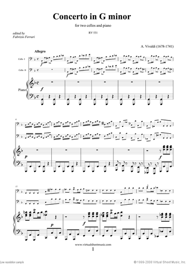 Concerto in G minor RV 531