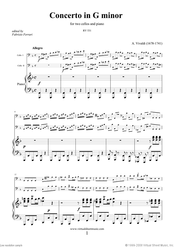 Concerto in G minor RV 531