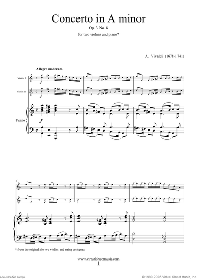 Concerto in A minor Op.3 No.8
