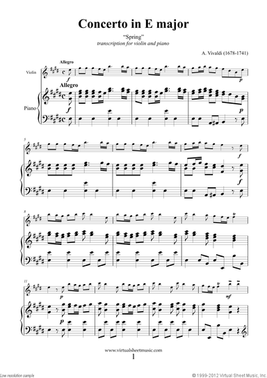 Concerto &quot;Spring&quot; (NEW EDITION)