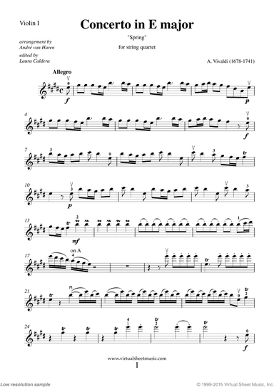 Concerto &quot;Spring&quot; (parts)