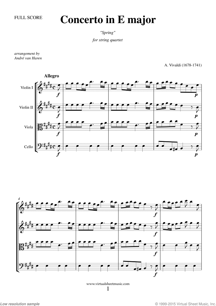 The Four Seasons - Concertos