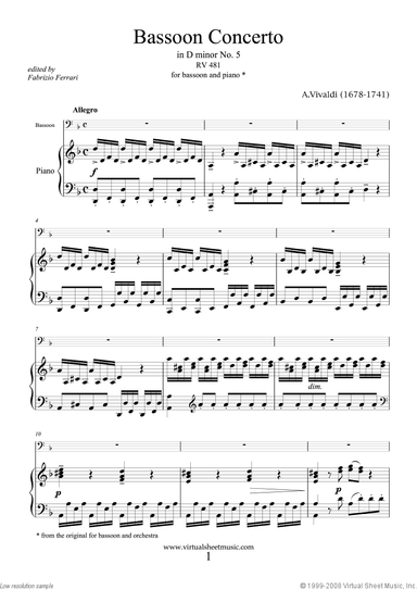 Concerto in D minor RV 481