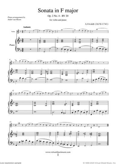 Sonata in F major Op.2 No.4